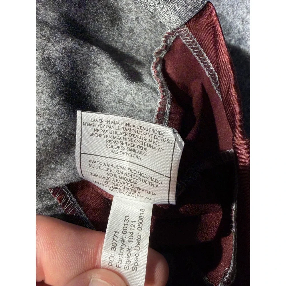 Antigua Mens XL Highland Springs Country Club 1/4 Zip Pullover Gray Maroon104121